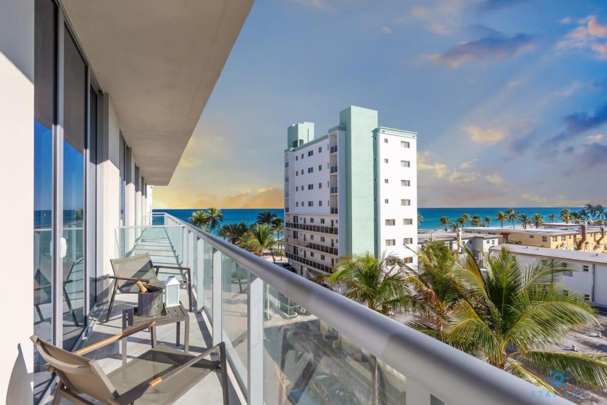 Ocean View - Balcony - Hollywood Beach Broad-Walk Dış mekan fotoğraf