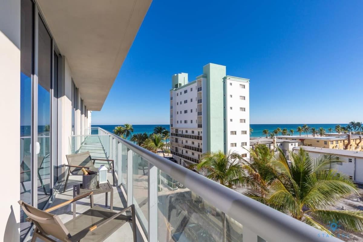 Ocean View - Balcony - Hollywood Beach Broad-Walk Dış mekan fotoğraf
